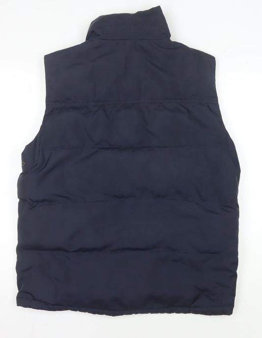 Joules Men's Blue Puffer Waistcoat, Size L