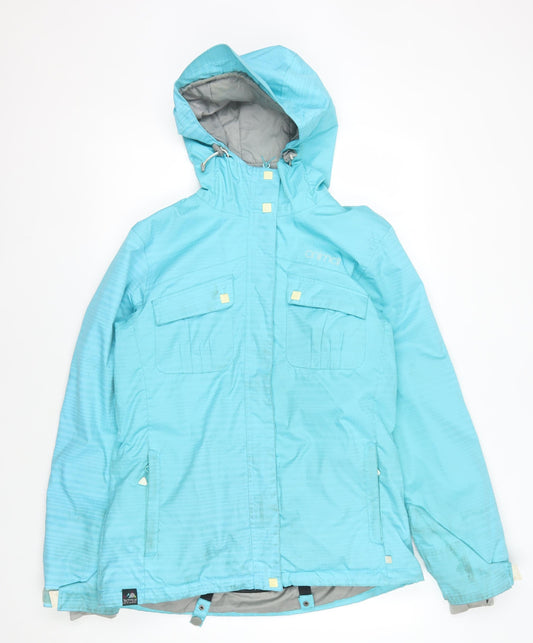 Animal Women's Blue Waterproof Ski Jacket Size 14