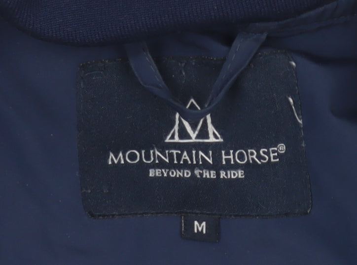 Mountain Horse Men's Blue Jacket M, Polyester, Zip, Lined