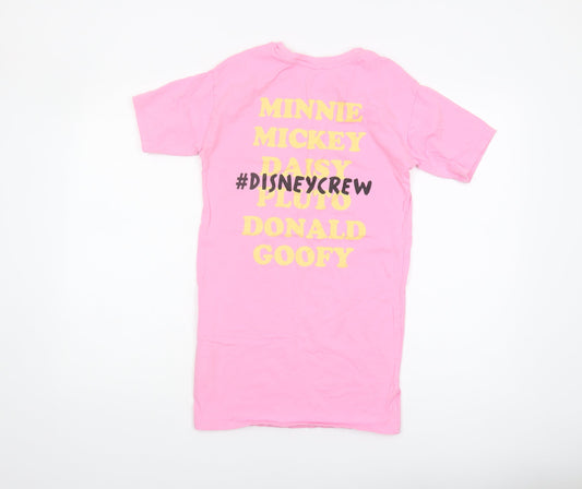 George Girls Pink Mickey & Friends T-Shirt 9-10 Years