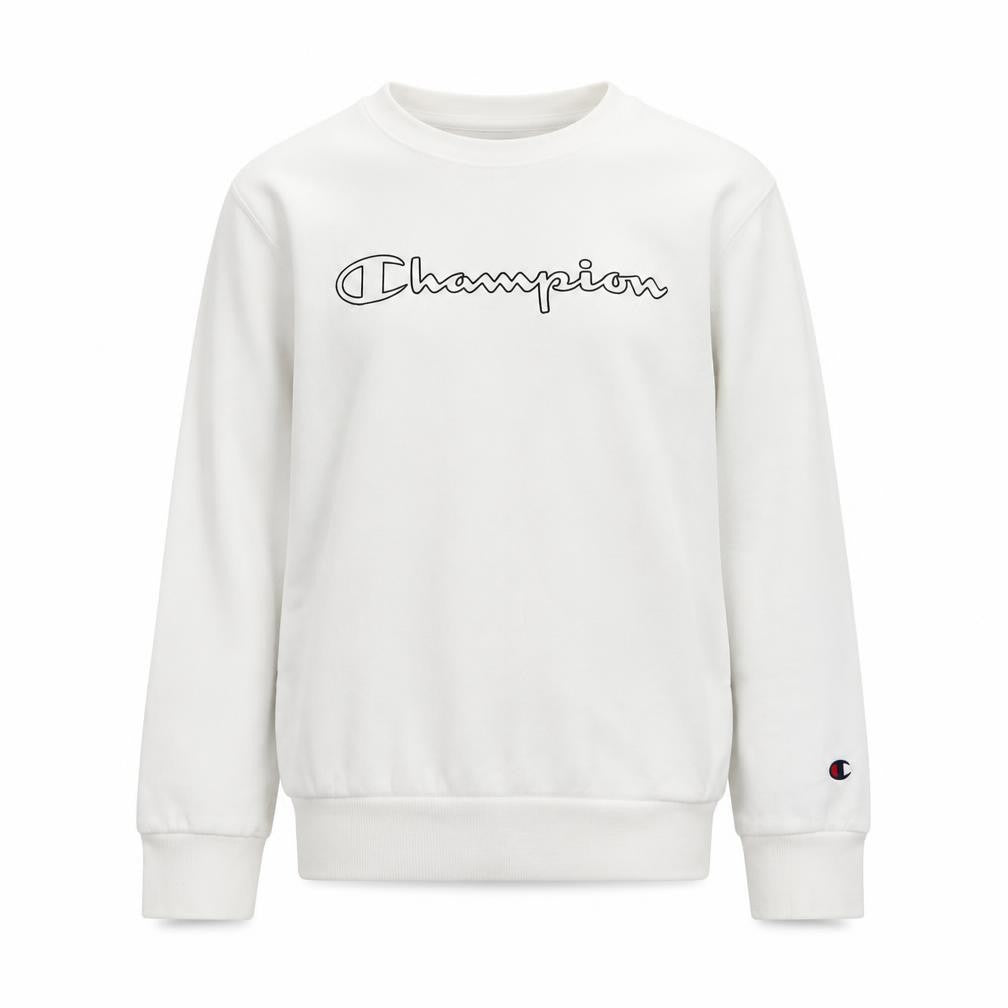 Champion Kids' White Graphic Sweatshirt - 9-10 Years
