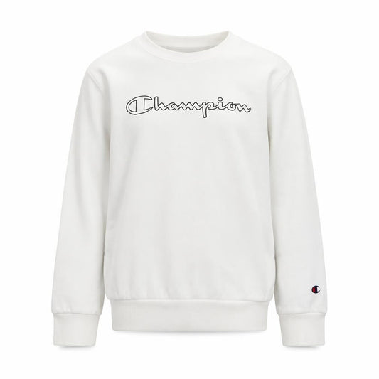 Champion Kids' White Graphic Sweatshirt - 9-10 Years