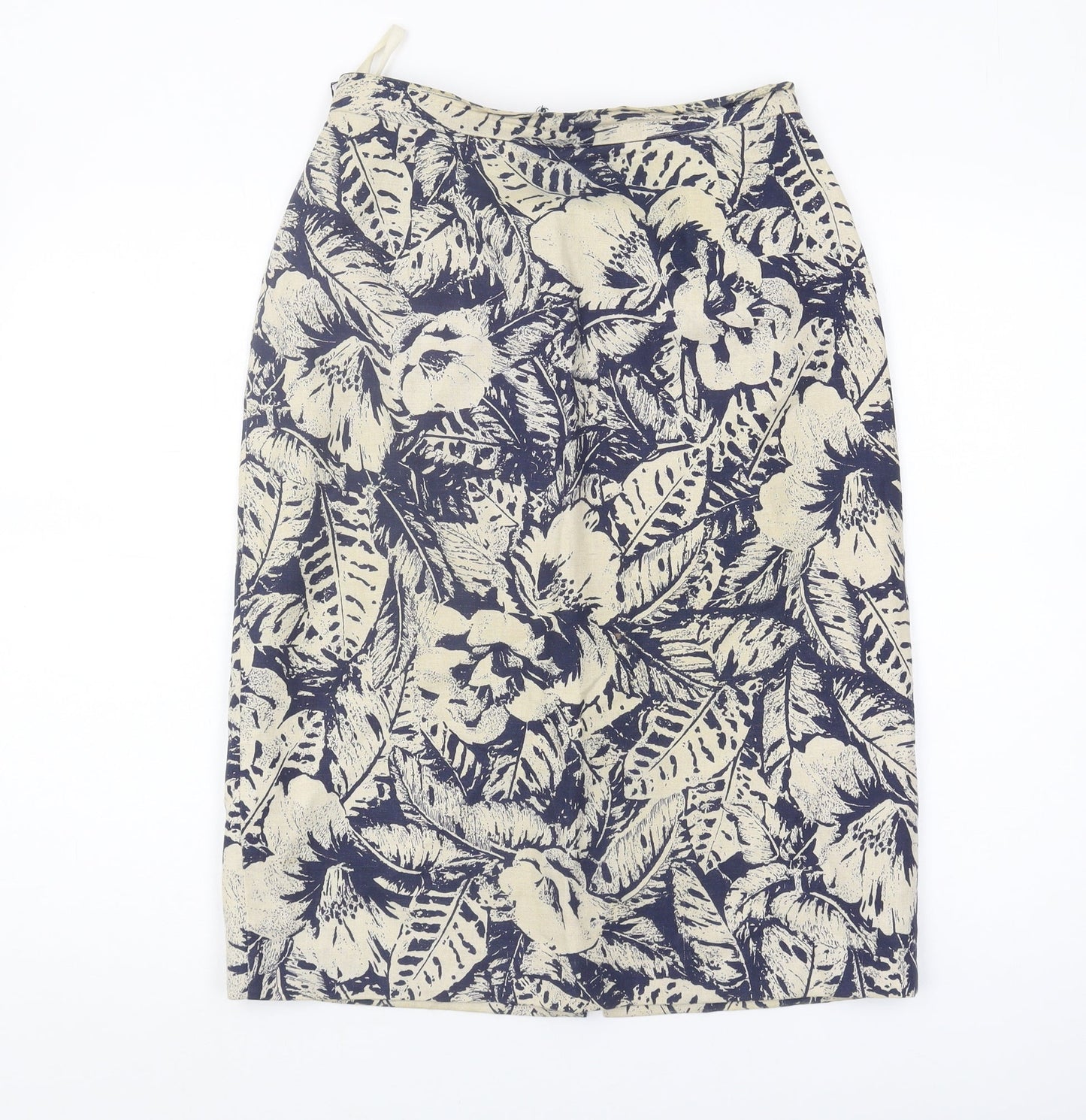 Marks and Spencer Women's Floral Linen Skirt, Size 12