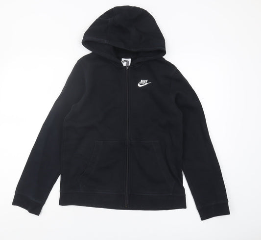 Nike Unisex Black Full Zip Hoodie L - Sportswear Essential