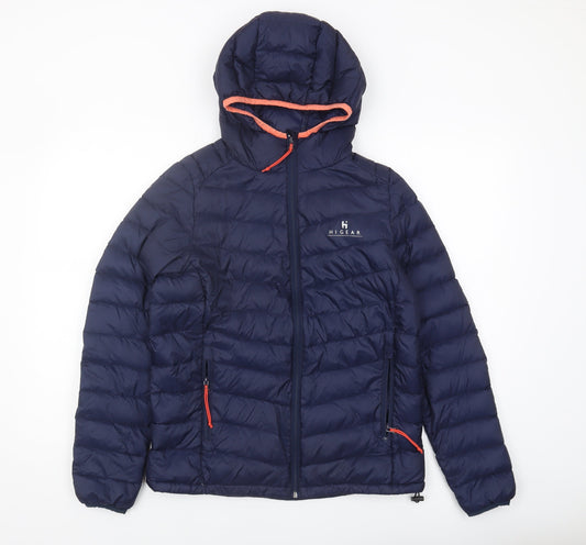 Hi Gear Unisex Adults Blue Puffer Jacket Size 10