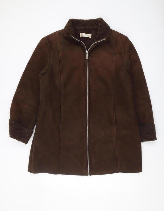 Berkertex Women's Brown Mid-Length Coat, Size 16