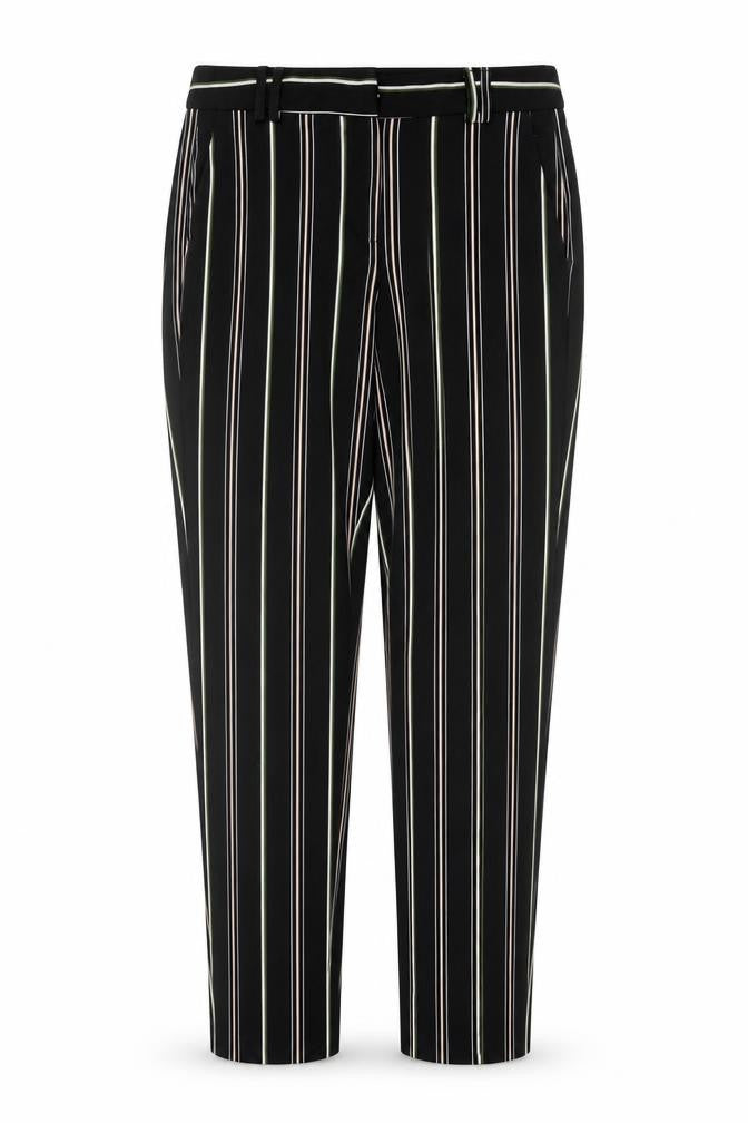 Dorothy Perkins Women's Black Striped Trousers Size 12