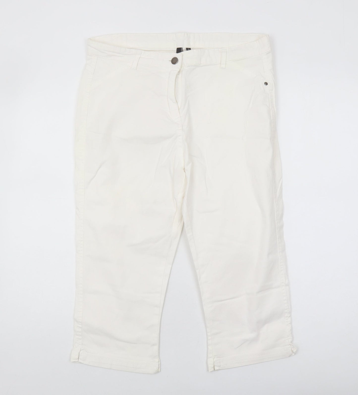 Intuition Women's White Chino Trousers Size 14