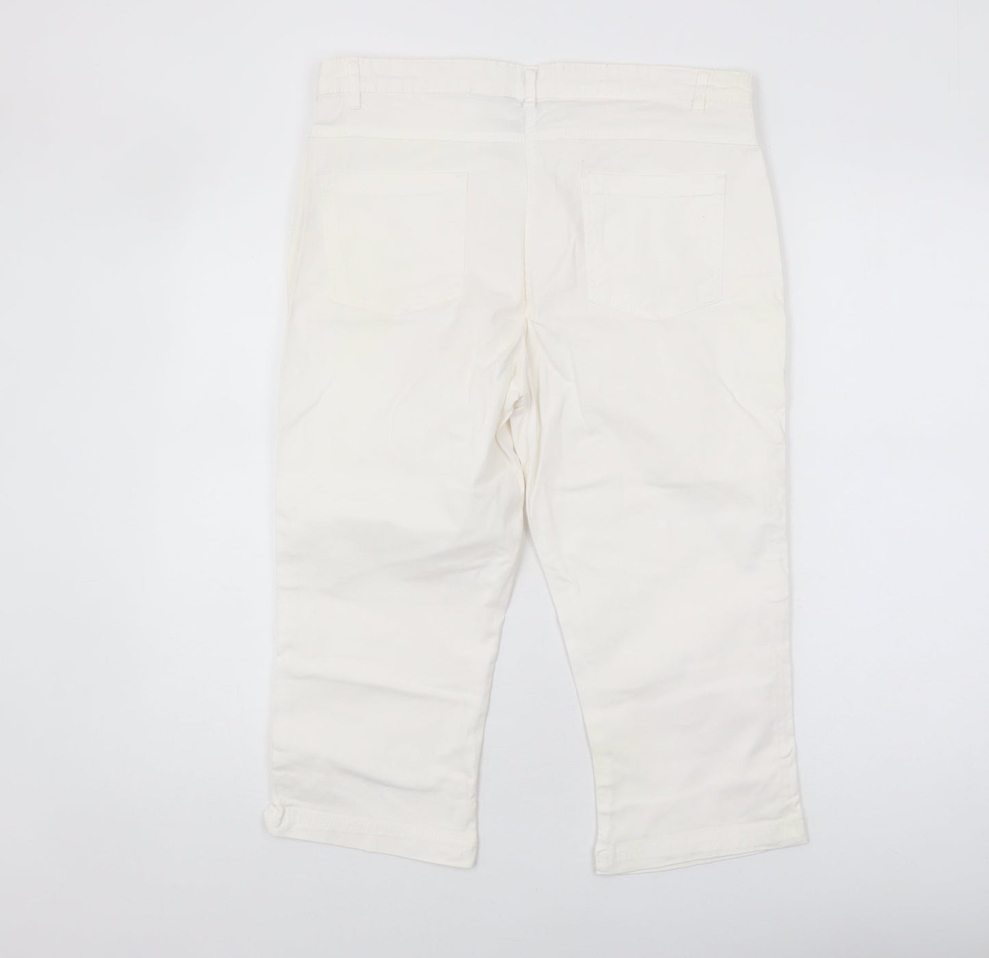 Intuition Women's White Chino Trousers Size 14