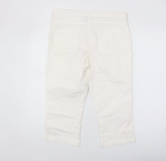 Intuition Women's White Chino Trousers Size 14