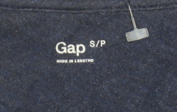 Gap Women's Blue Basic T-Shirt, Size S, Round Neck
