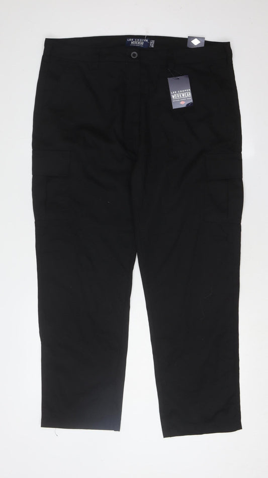Lee Cooper Women’s Black Cargo Trousers Size 18