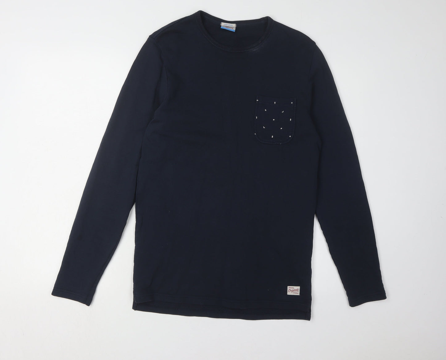 Jack & Jones Blue Unisex Small Pullover Sweatshirt