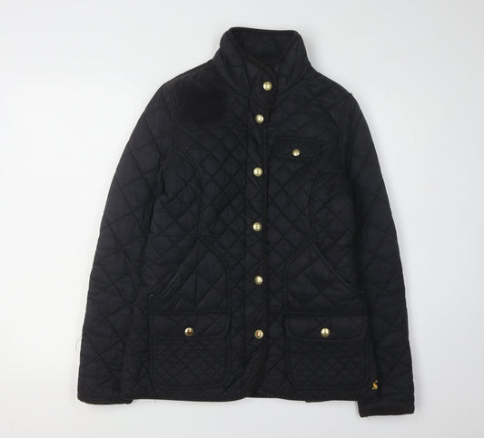 Joules Women's Black Quilted Jacket Size 10