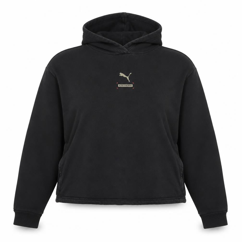 Unisex Adults UK M Regular PUMA Black Hoodie Hoodie