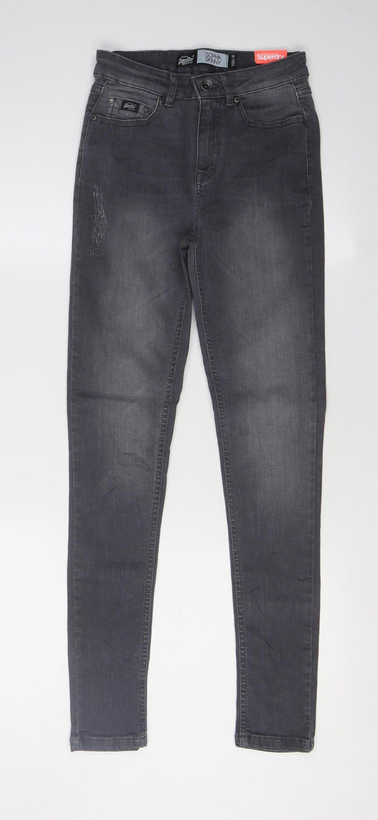 Superdry Women's Black Skinny Jeans Size 26