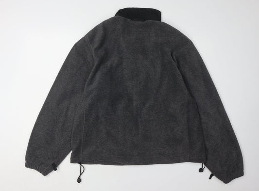 ICEPEAK Unisex Grey Fleece Jacket L Casual Outdoor