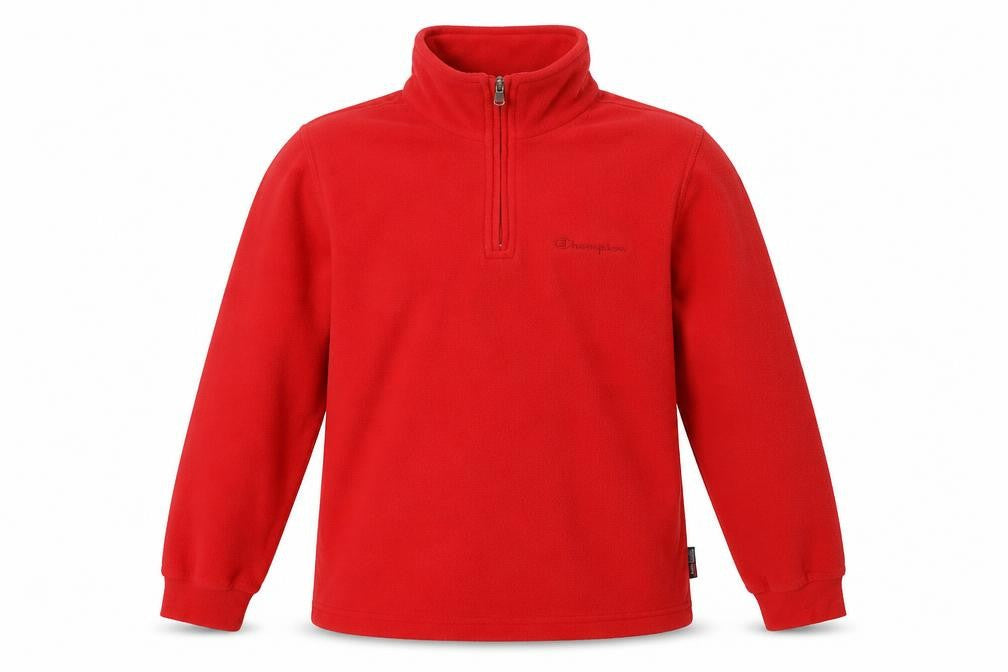 Champion Boys Red Fleece 1/2 Zip Sweatshirt 11-12 Years