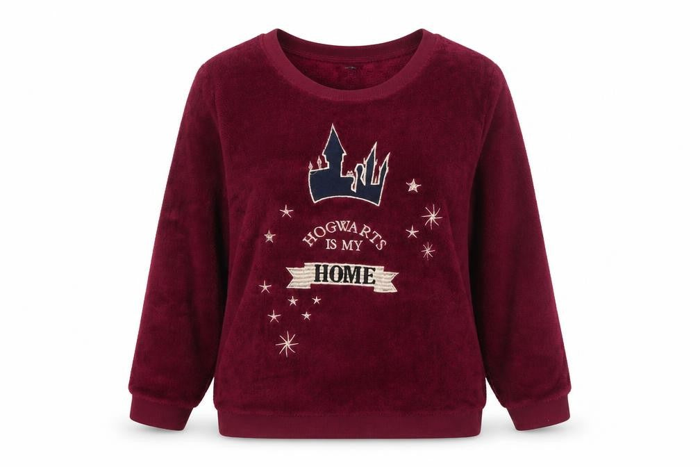 Harry Potter Women's Red Pyjama Top XS Fleece