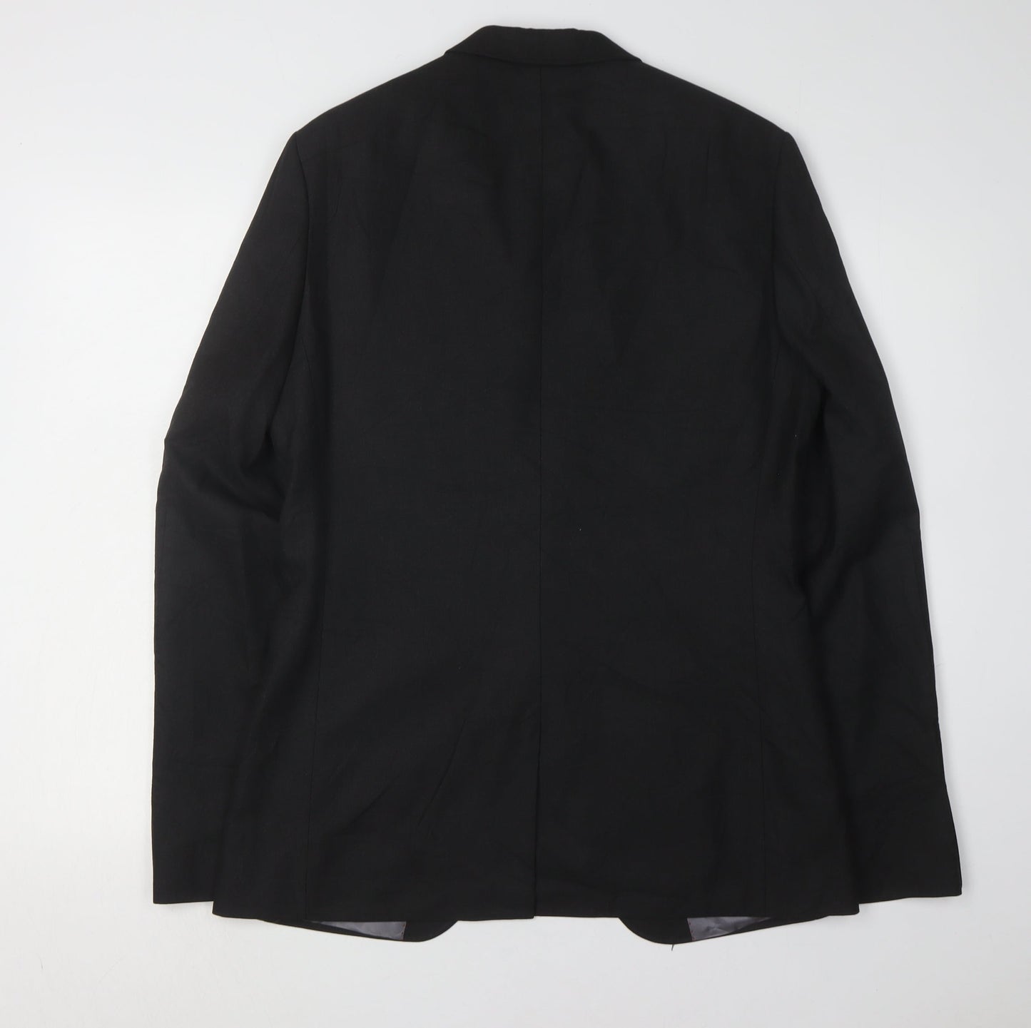 White Label Men's Black Long Blazer 40 L