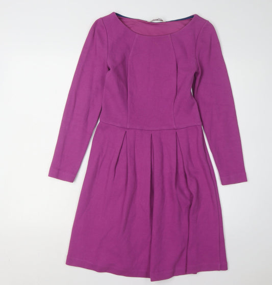 Boden Women's Purple Fit & Flare Dress Size 8P
