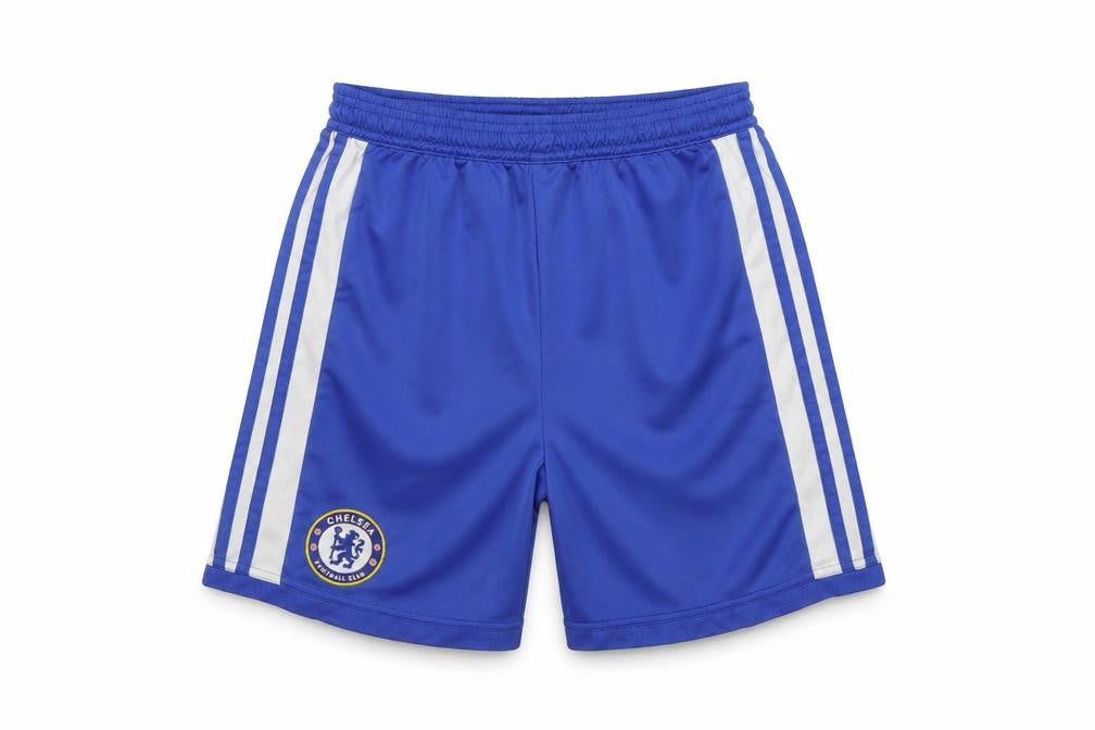 Adidas Boys Blue Athletic Shorts with Elastic Waist