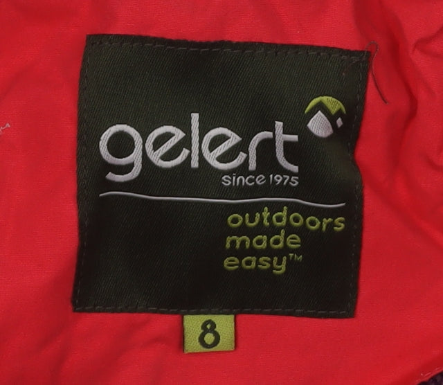 Gelert Women's Red Anorak Jacket Size 8 Hooded Outdoor