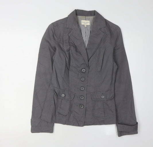 Laura Ashley Women’s Grey Blazer Size 8 Regular Fit
