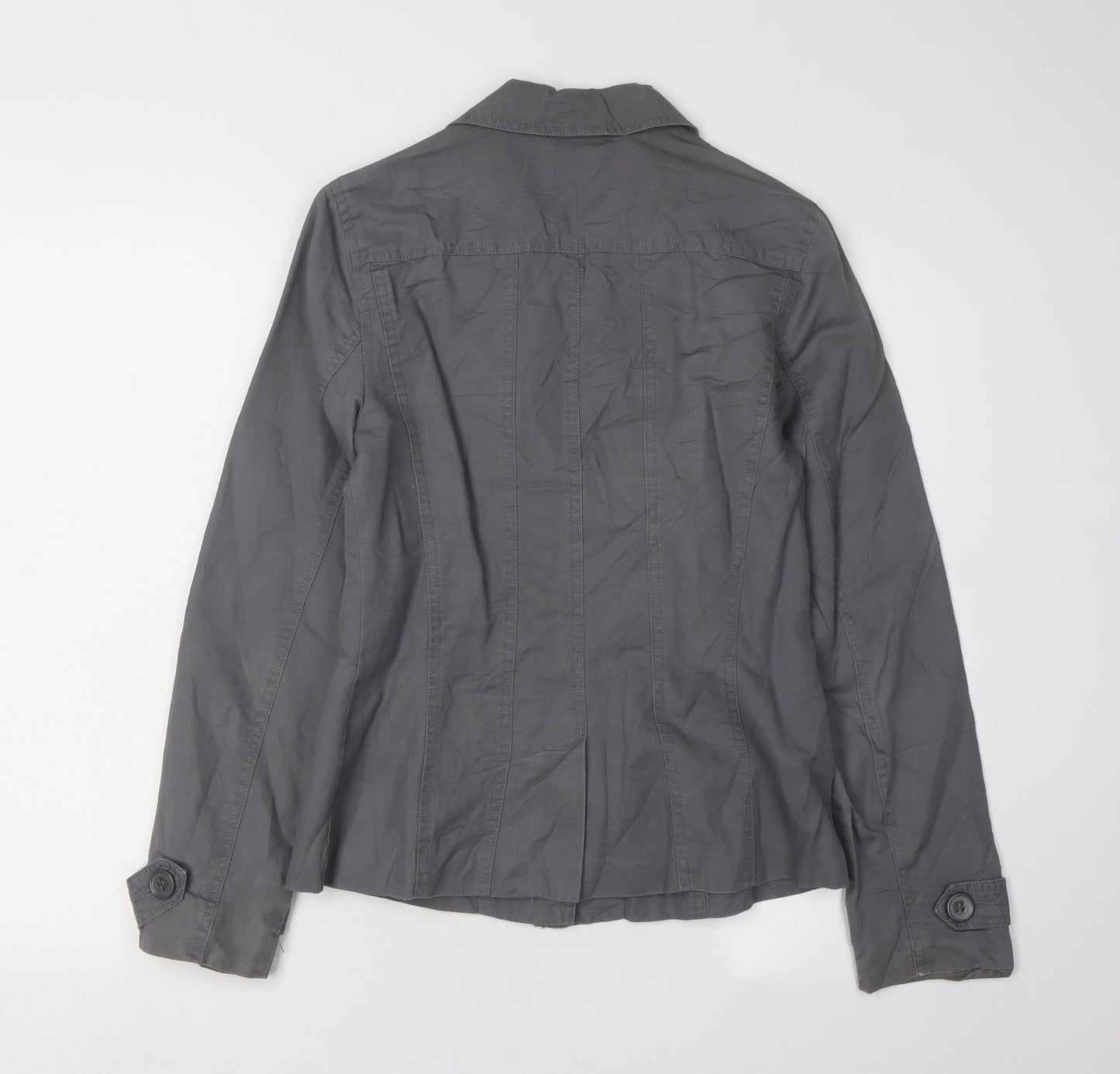 Laura Ashley Women’s Grey Blazer Size 8 Regular Fit