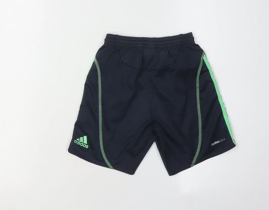 Adidas Boys Blue Athletic Football Shorts 7-8 Years