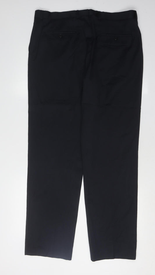Austin Reed Men's Black Dress Pants 36 Regular
