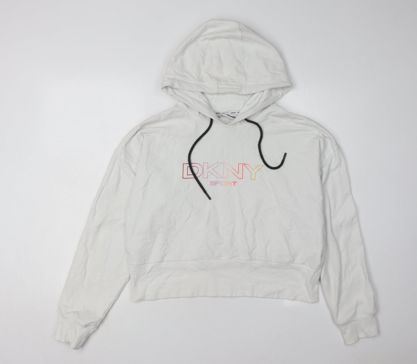 DKNY Sport Women's White Pullover Hoodie M