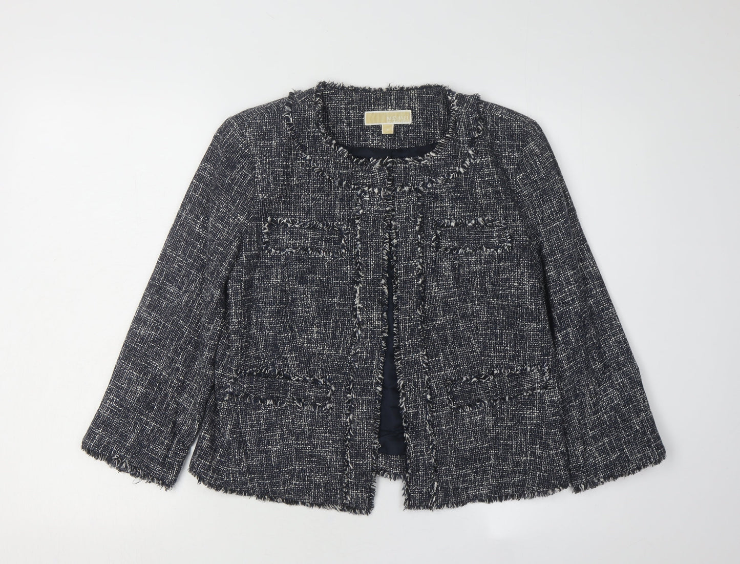 Michael Kors Women's Blue Bouclé Blazer Size 6