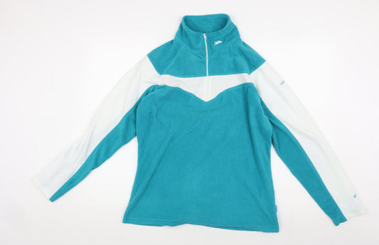 Trespass Unisex Kids Blue Zip Fleece Sweatshirt Size L