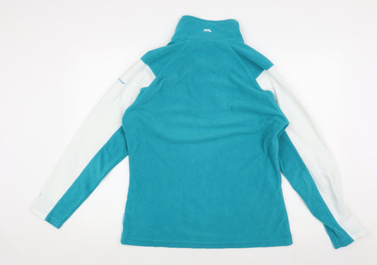 Trespass Unisex Kids Blue Zip Fleece Sweatshirt Size L