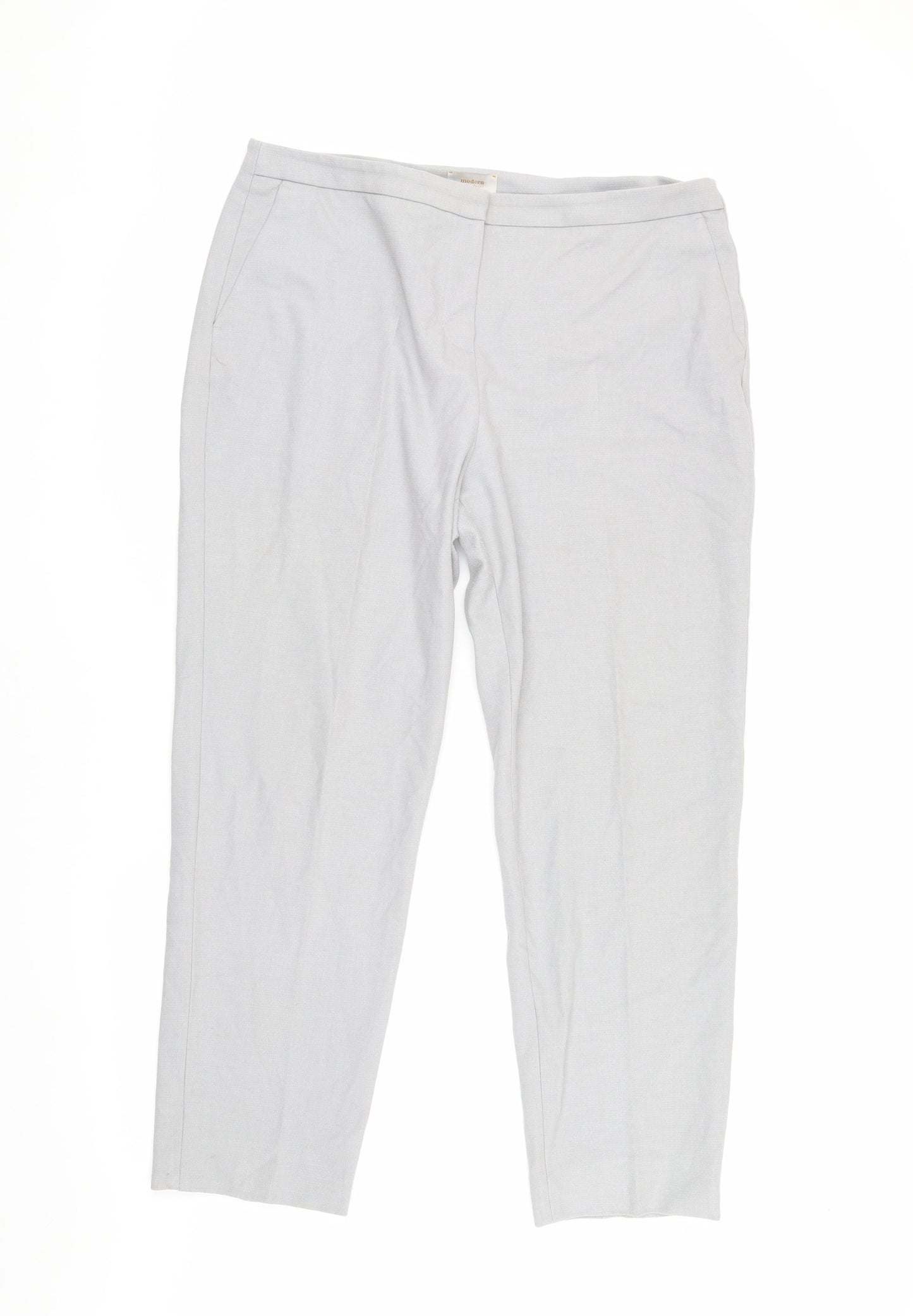 Modern Rarity Women's Grey Straight Trousers