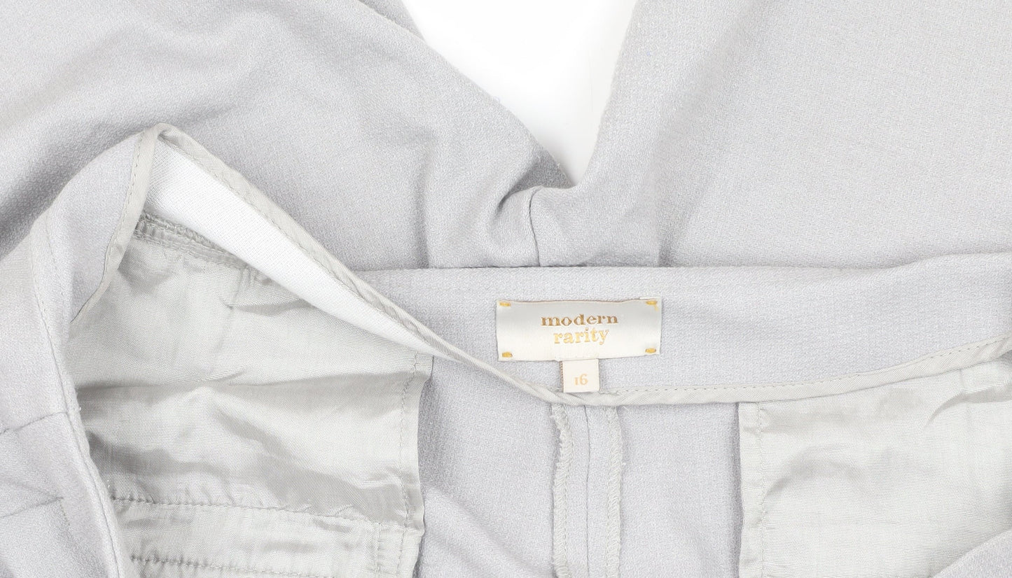 Modern Rarity Women's Grey Straight Trousers