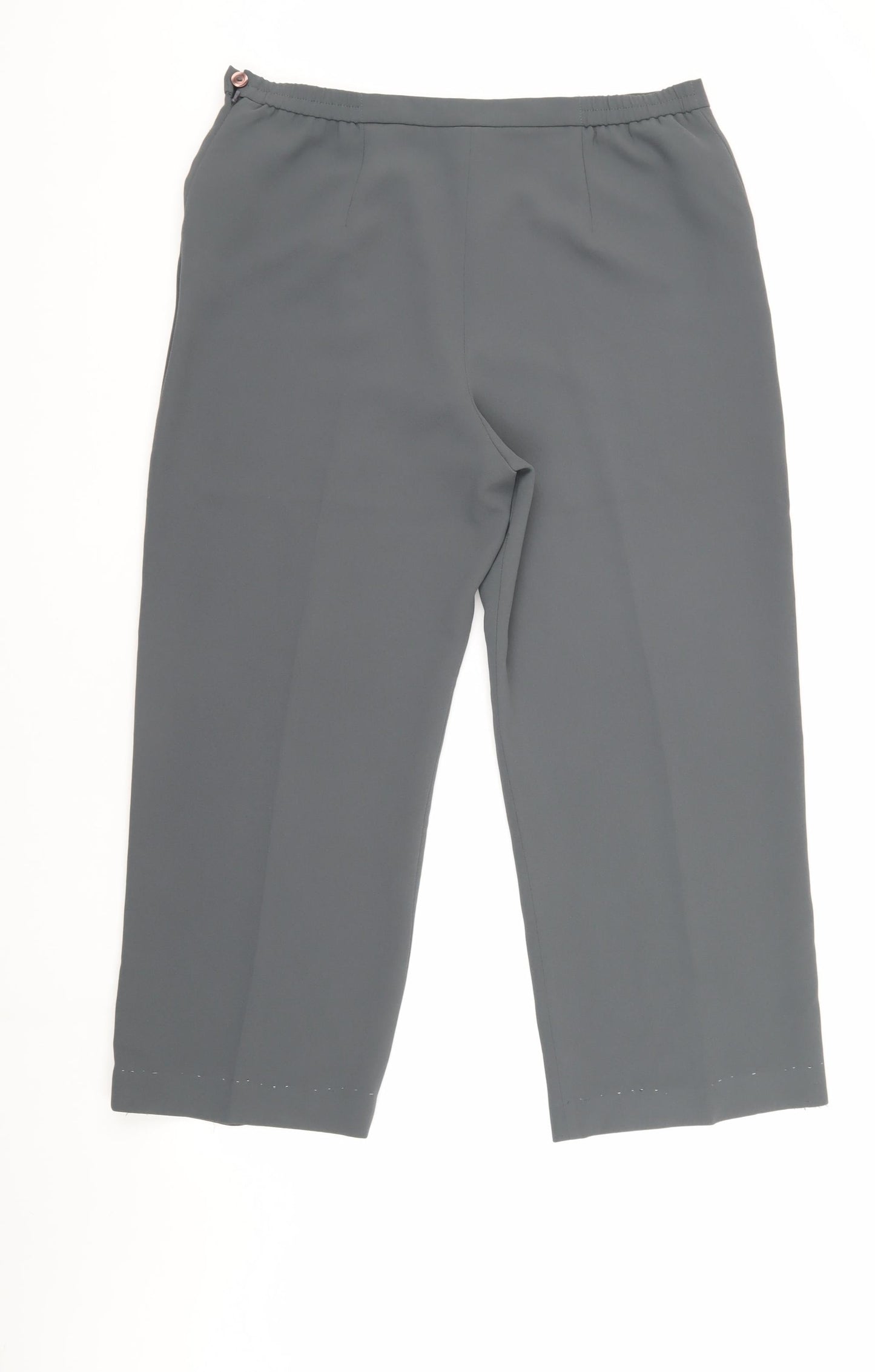 Eastex Women's Grey Cropped Trousers Size 16