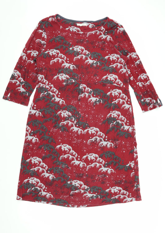 White Stuff Women's Red Shift Dress Size 14