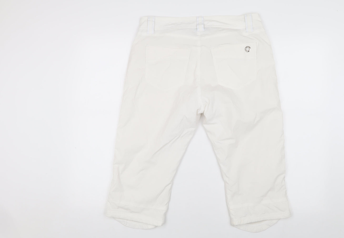 Röhnisch Women's White Cropped Trousers, Size 12