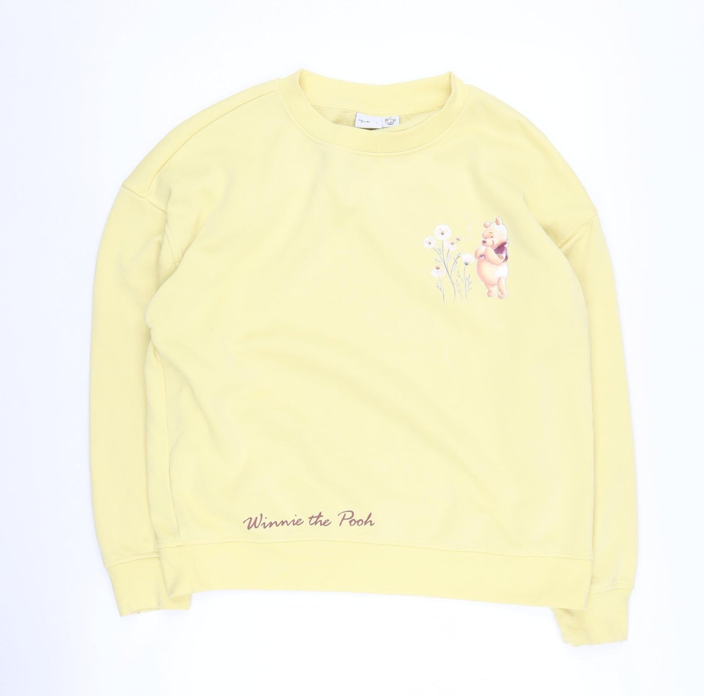 Disney Women's Yellow Winnie the Pooh Sweatshirt Size 10/12
