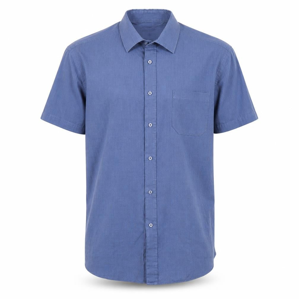 Thomas Nash Men's Blue Short Sleeve Casual Shirt 16