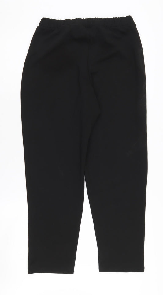 ASOS Women's Black Elastic Waist Trousers Size 10