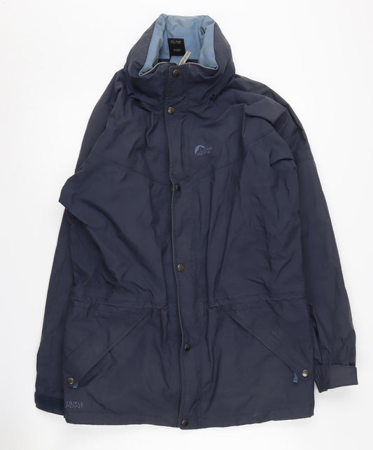 Lowe Alpine Men's Blue Parka Jacket S Hooded