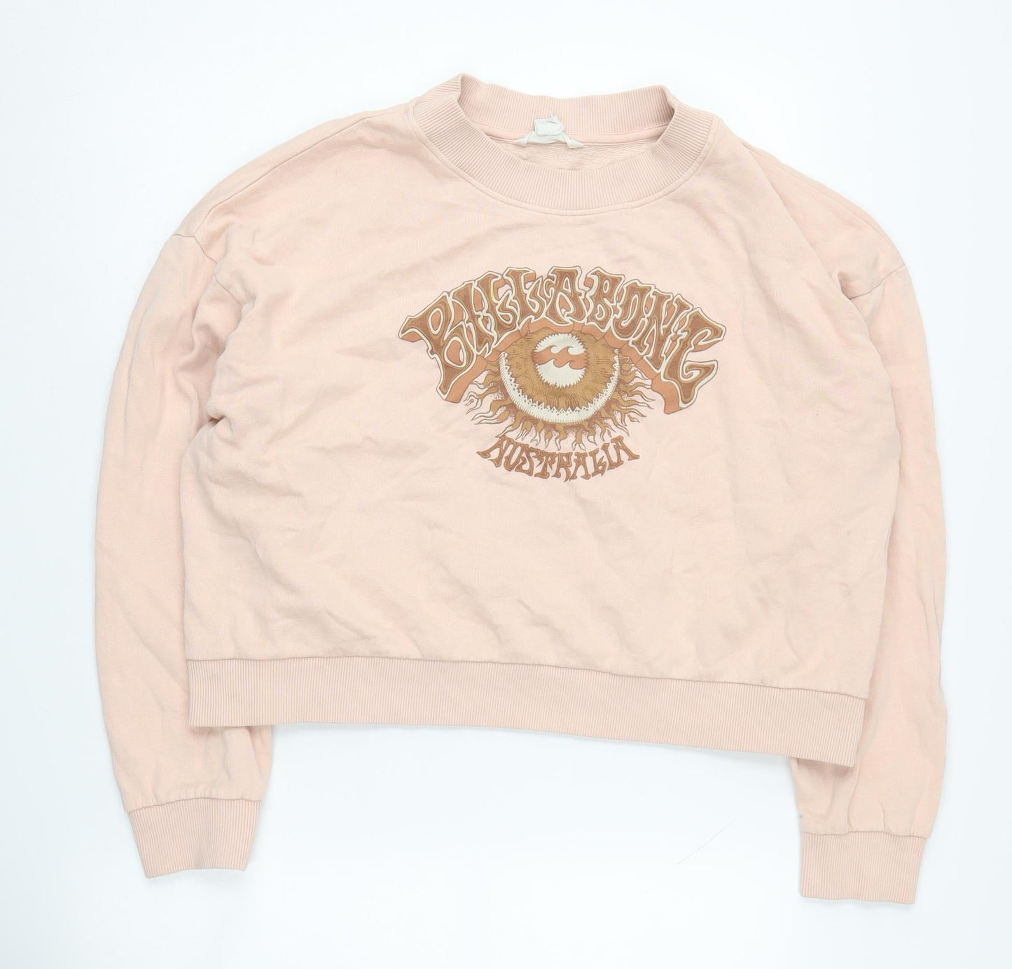 Billabong Women's Pink Logo Sweatshirt Size S