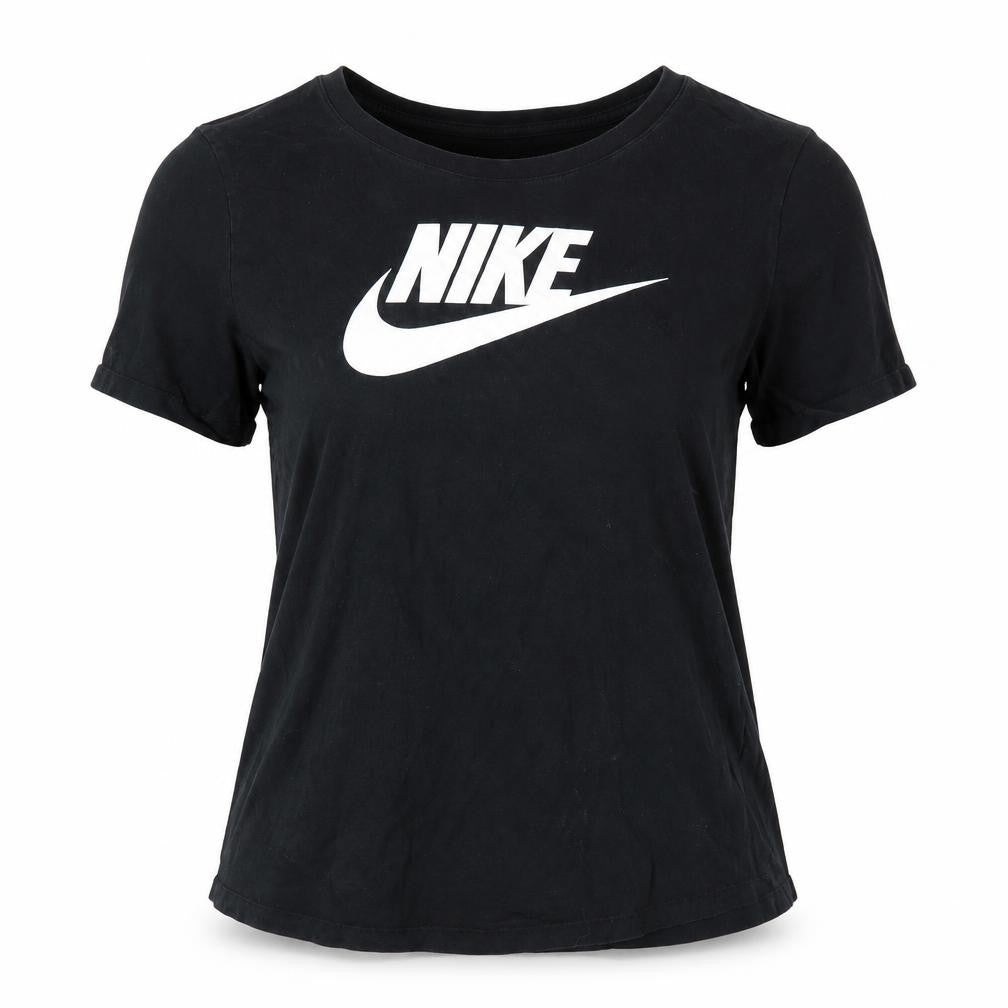 Womens UK Size 2XS Nike Black 100% Cotton T-Shirt