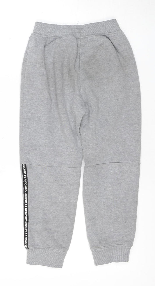 Under Armour Boys Grey Jogger Sweatpants 6-7 Years