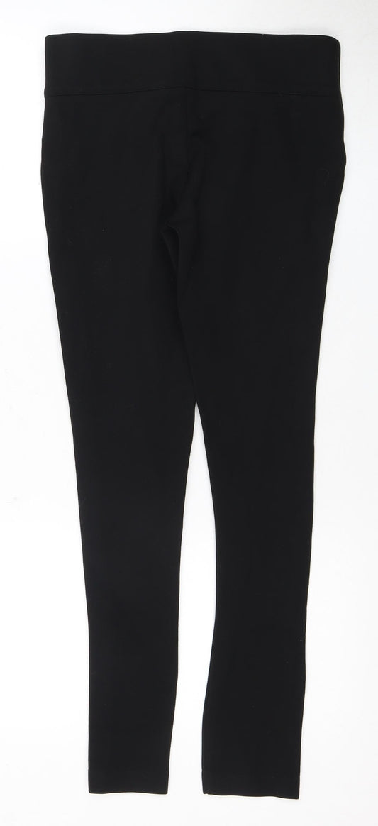 Zara Women's Black Jegging Zip Detail Size 12