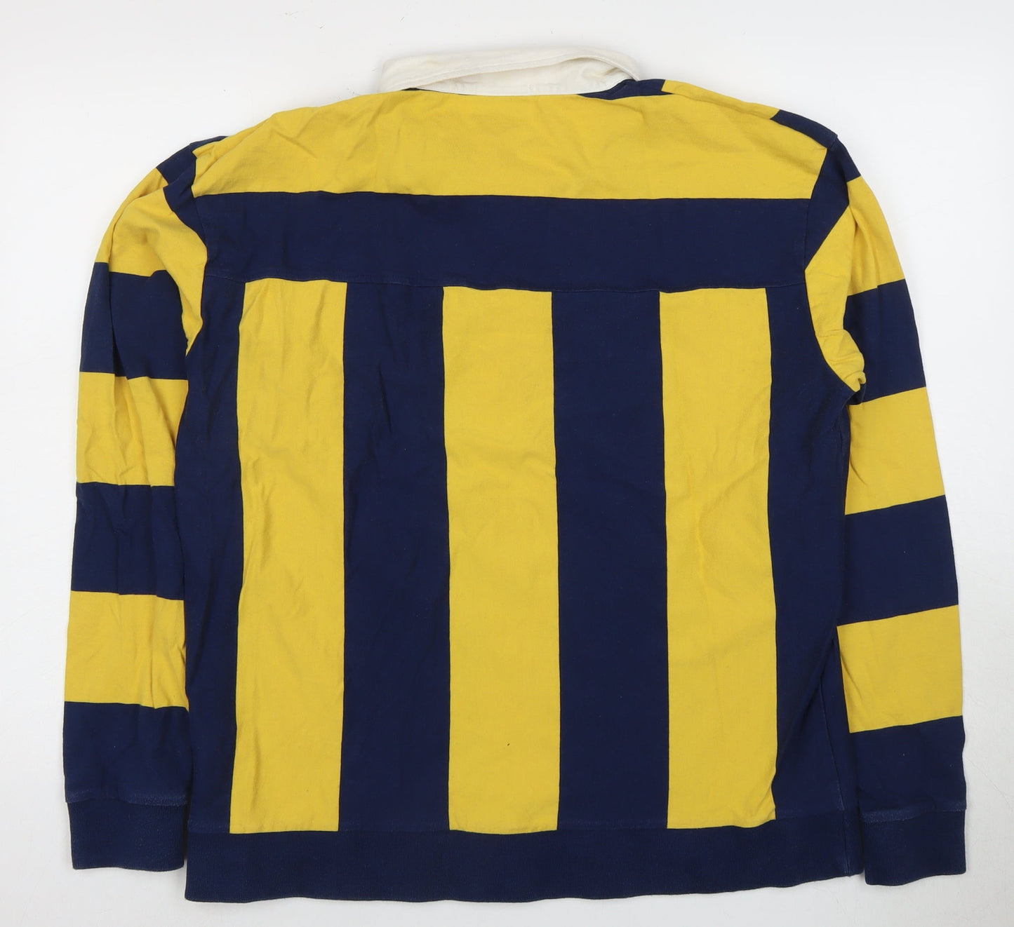 Gant Men's Multicoloured Striped Henley Sweatshirt M