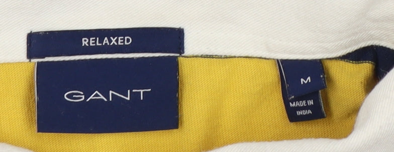 Gant Men's Multicoloured Striped Henley Sweatshirt M